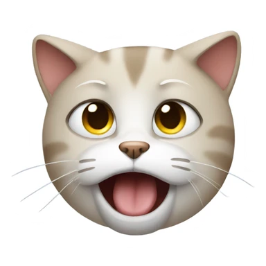 a crying cat sticker