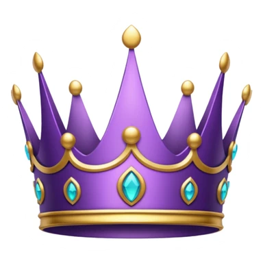 Purple crown for discord sticker