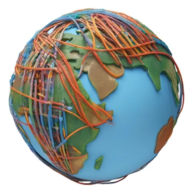 Lan cable world  sticker