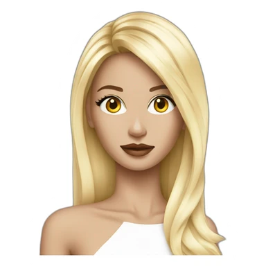 high fashion model sticker