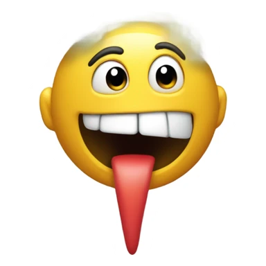 emoji sniffing a fart  sticker