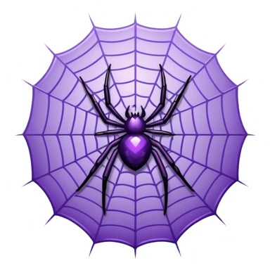 make a purple web spider sticker