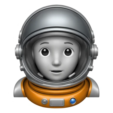 dark grey astronaut helmet  sticker