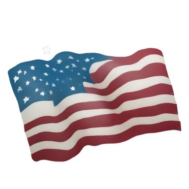 American flag flipped 180 degrees  sticker