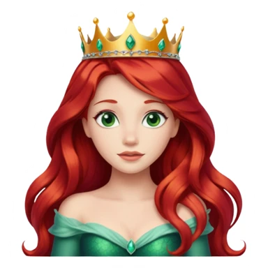 ariel Princess with crwon sticker