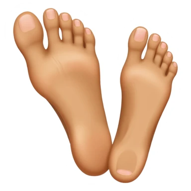 Foot that looks like a thumbs up sticker