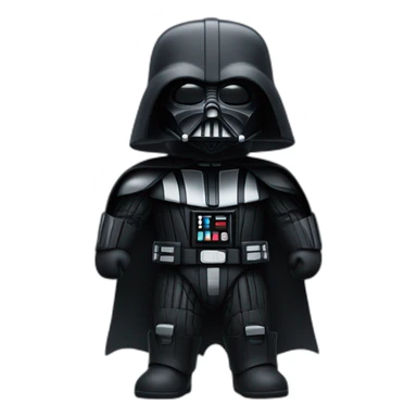 A bear in darth vader sticker