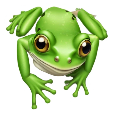 looking at a tree frog from above sticker