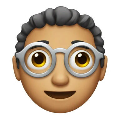 Man with ring around eye sticker