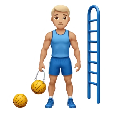 white sportsman in the playground sticker