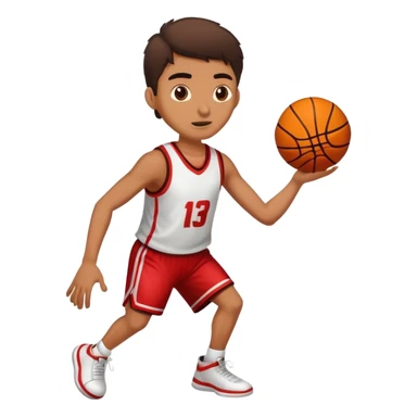 Mexican person playing basketball sticker
