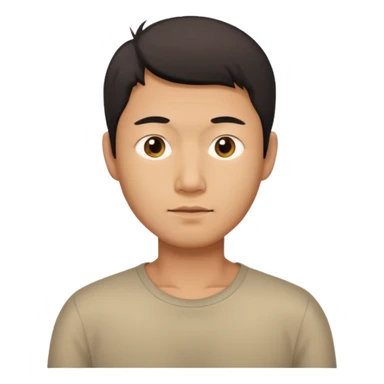 asian skinny fat man sticker