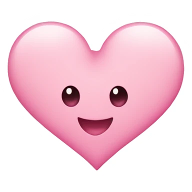 Emoji heart little pink sticker