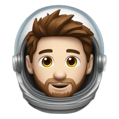 messi con un traje de astronauta sticker