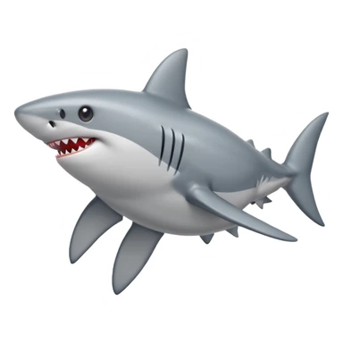 shark with heart eyes sticker