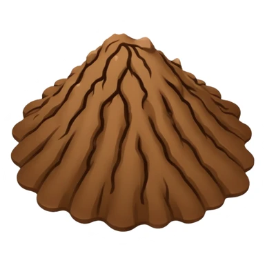 Brown stinky circle sticker