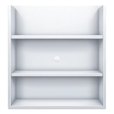 white shelves sticker