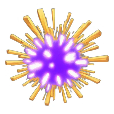 Exploding like animation sticker