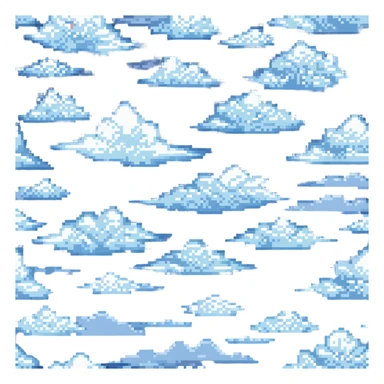 cloudy sky scene sticker
