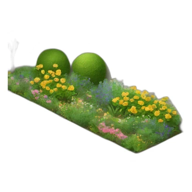 garden with wall sticker