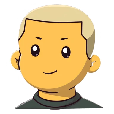 Rafe Cameron from Outer Banks, buzz cut, smirking sticker