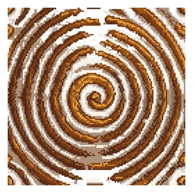 a caramel swirl sticker