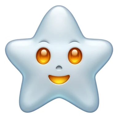 ghost star white sticker