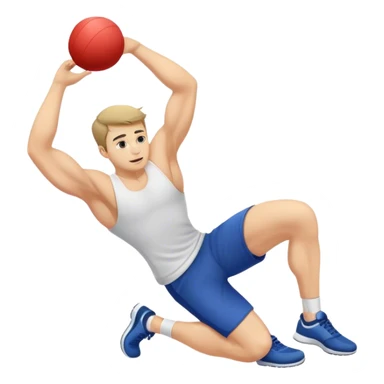 guy doing tricep kickback exercise sticker