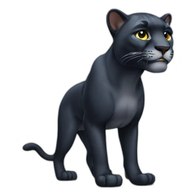 Panther full body sticker