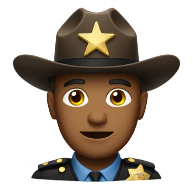 sheriff wearing campaign hat  sticker