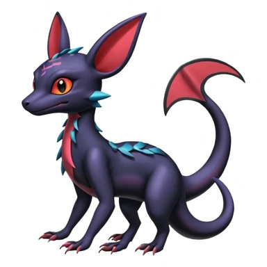 Shiny Salandit-Umbreon-Gabite-Noivern-Noibat-Hybrid (Full body) sticker