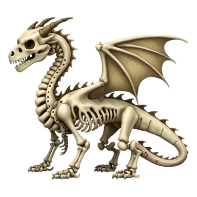 Evil Boneknapper-Skeleton-dragon (full body) sticker