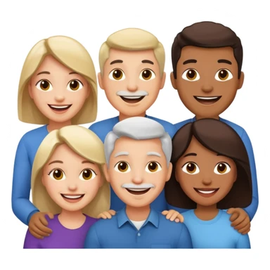 a group of 4 people all of SAME AGE GROUp two men n two women sticker