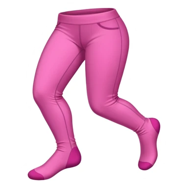 meia calça rosa dobrada sozinha sticker