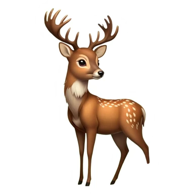 Deer in forest  sticker