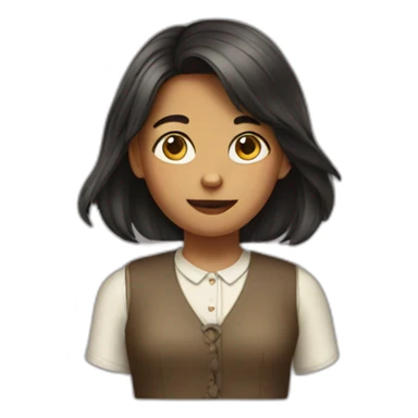 terrible girl wearing loafers sticker