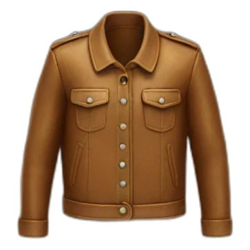 Veste en cuir sticker