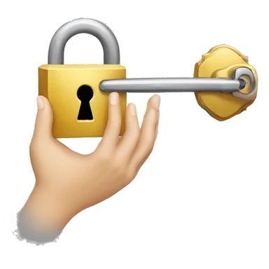 someone unlocking a lock sticker