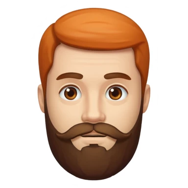 portrait of a bearded man sticker