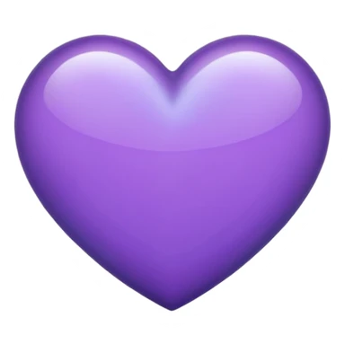 Bluish Purple Heart sticker