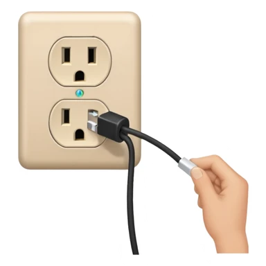 pulling the plug from an outlet sticker