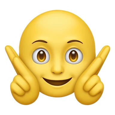 smirking emoji with pinch fingers  sticker