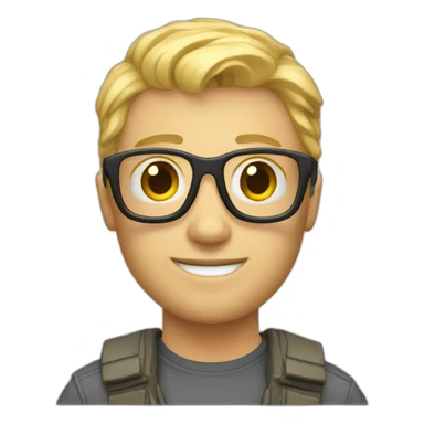 Blonde Male VR designer sticker