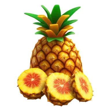 Pineapple with li hing mui powder sticker