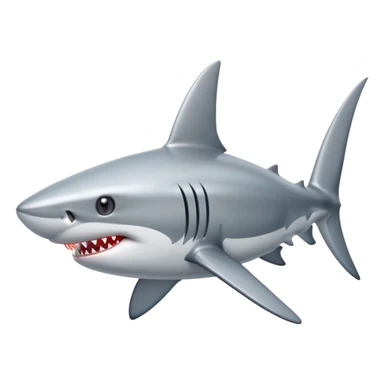 Shark with laser beam on head sticker