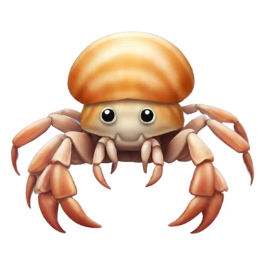 cute little hermit crab sticker