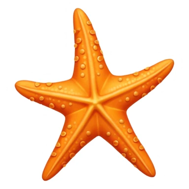 summer-themed emoji of a starfish sticker
