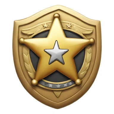 sheriff badge sticker