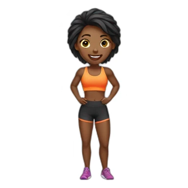 fitness girl sticker
