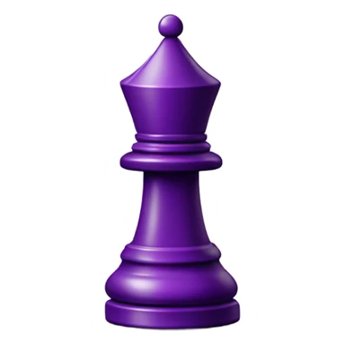 chess piece bishop purple sticker